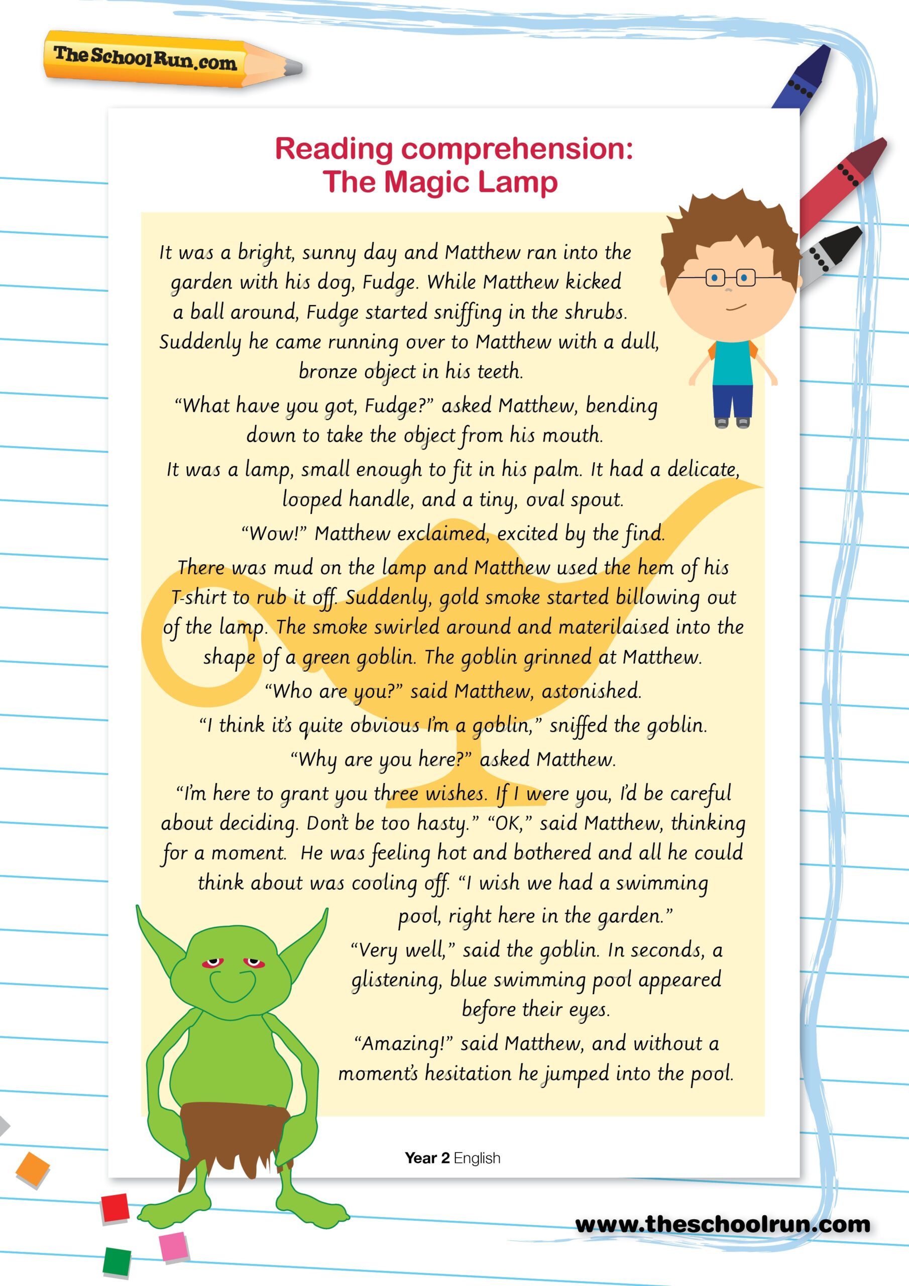 Reception Reading Comprehension Worksheets Free