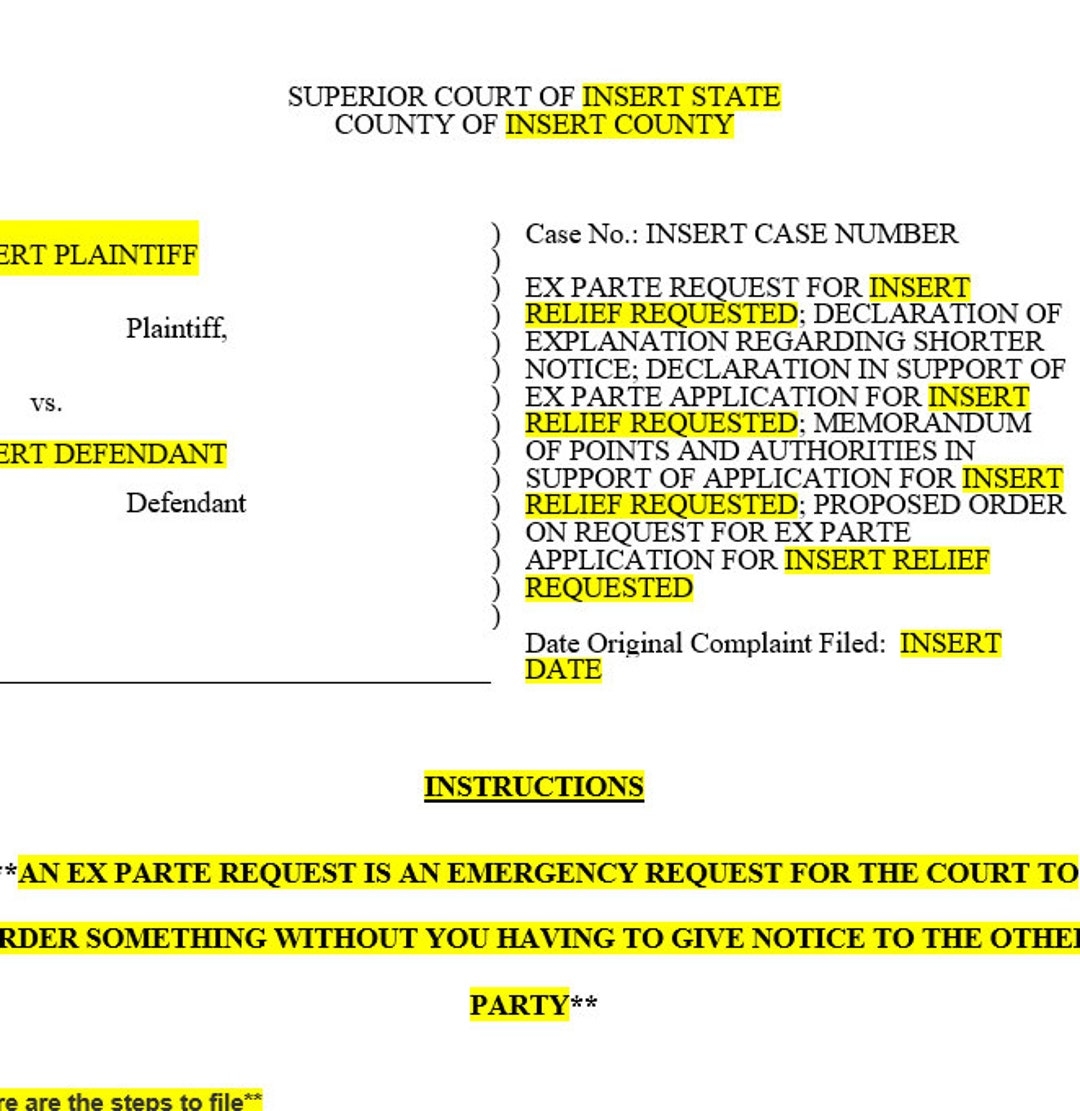 2015 Popular 2025 Form UT Ex Parte