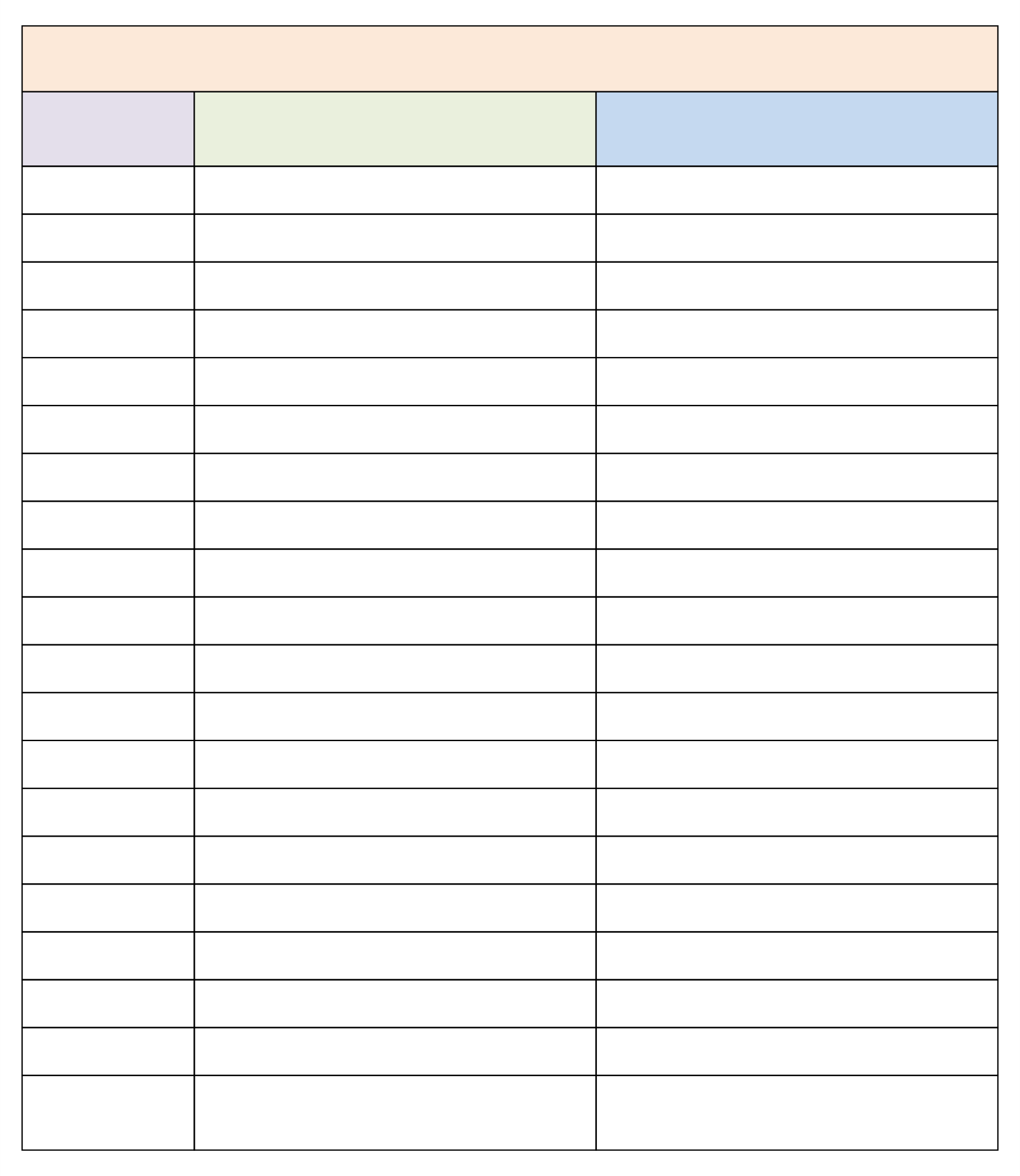 3 Column Chart Templates 10 Free PDF Printables Printablee
