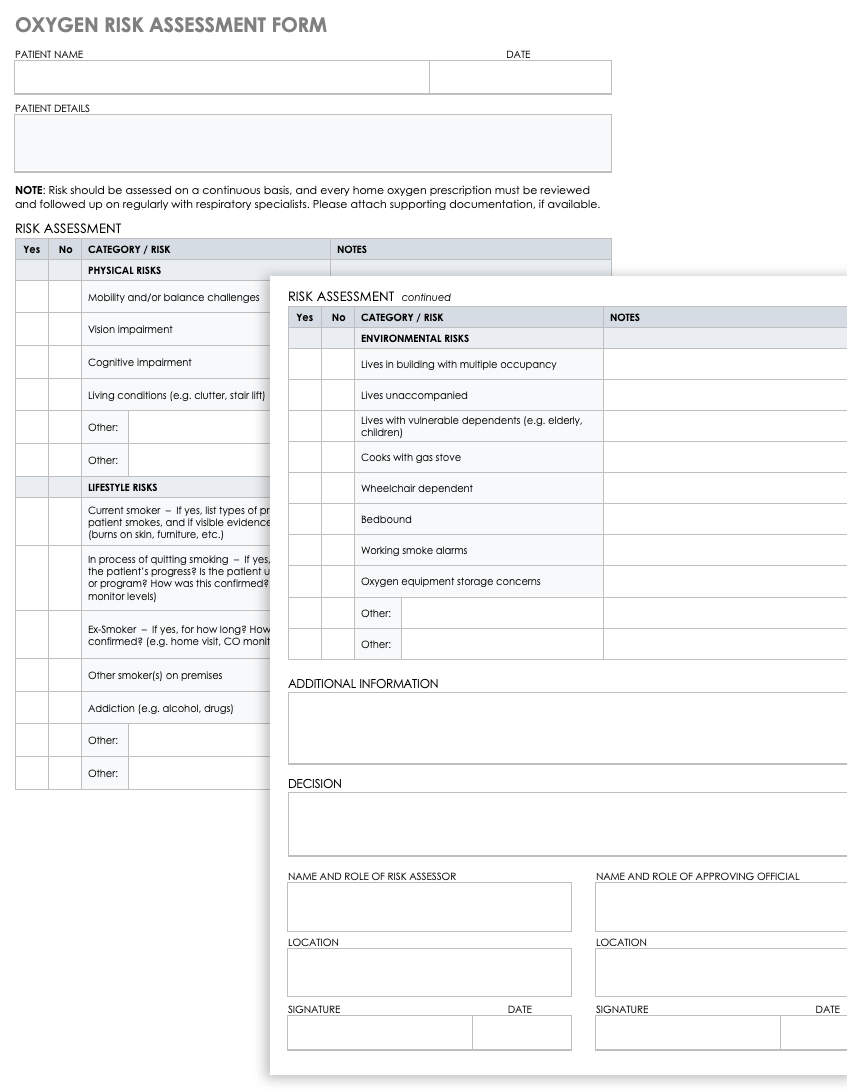 35 Free Risk Assessment Templates