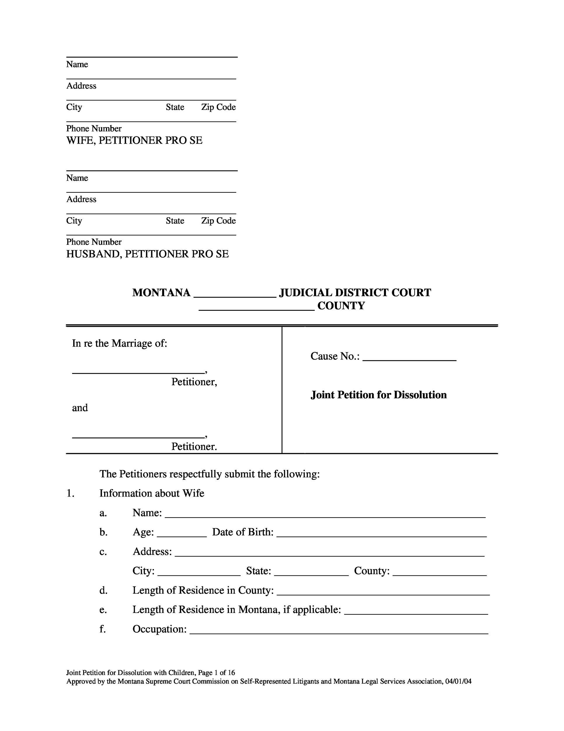 40 Free Divorce Papers Printable TemplateLab Worksheets Library