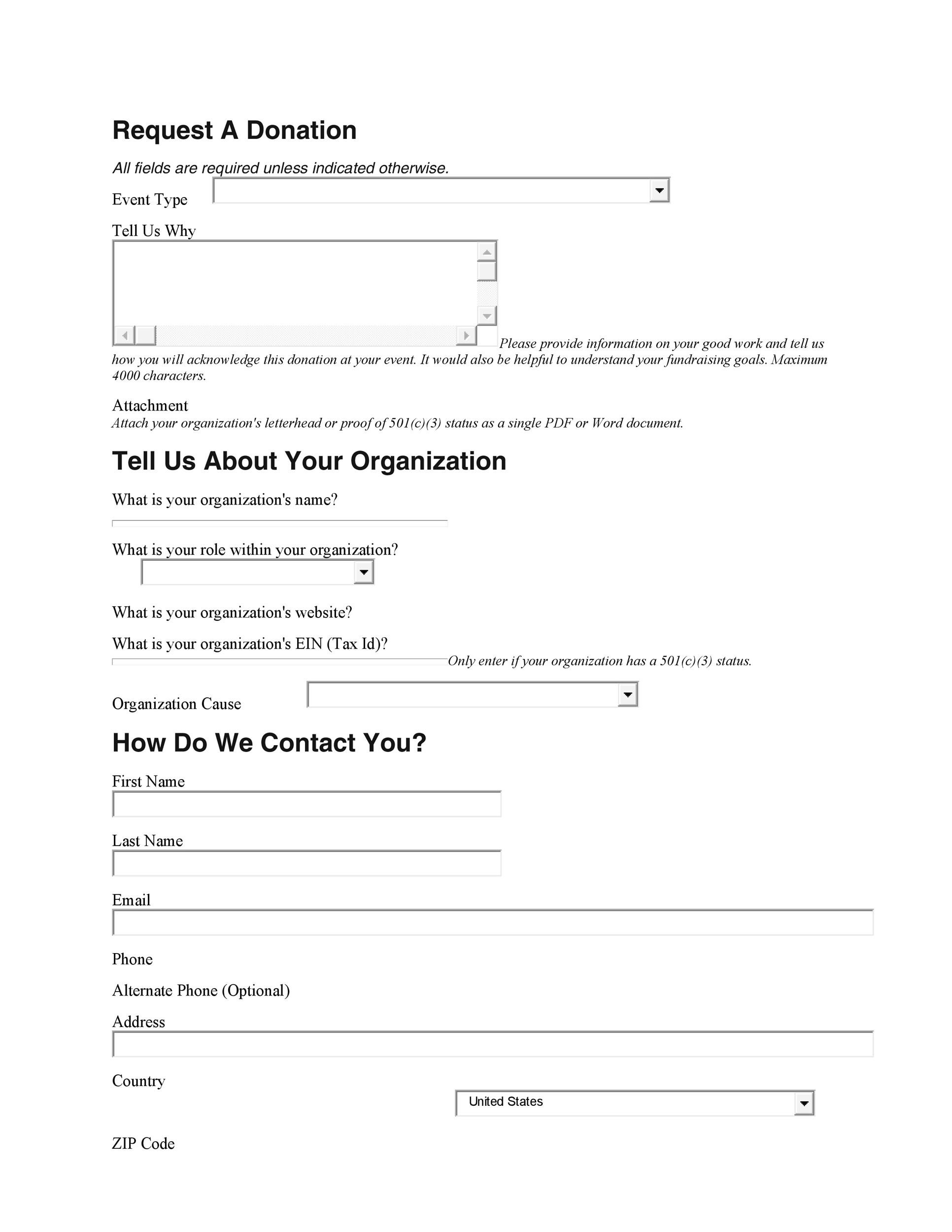 43 FREE Donation Request Letters U0026 Forms TemplateLab 