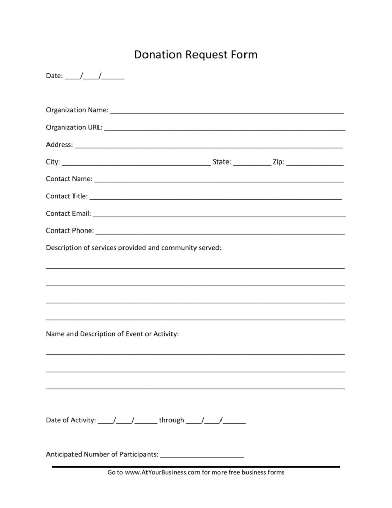 43 FREE Donation Request Letters U0026 Forms TemplateLab