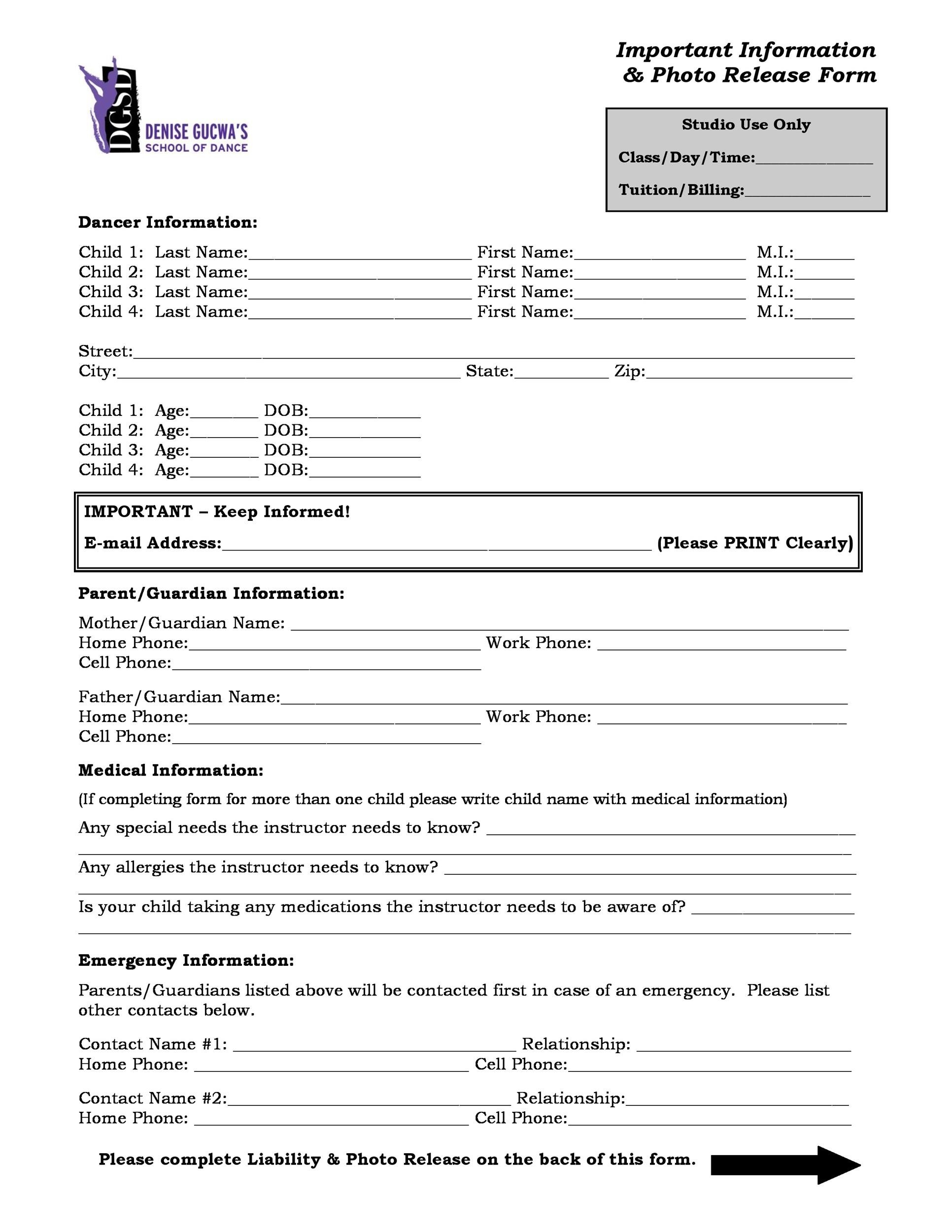 53 Standard Photo Release Forms Free TemplateLab