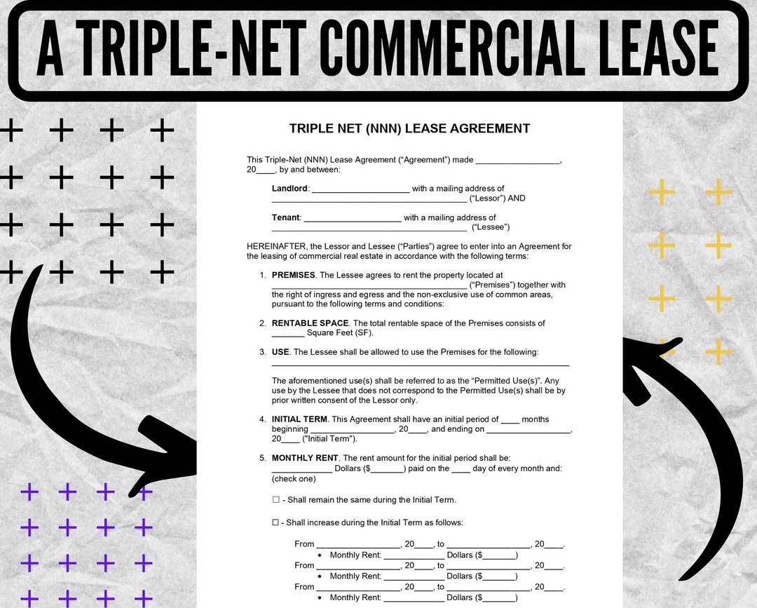 A Triple net Commercial Lease Agreement A Triple net Commercial 