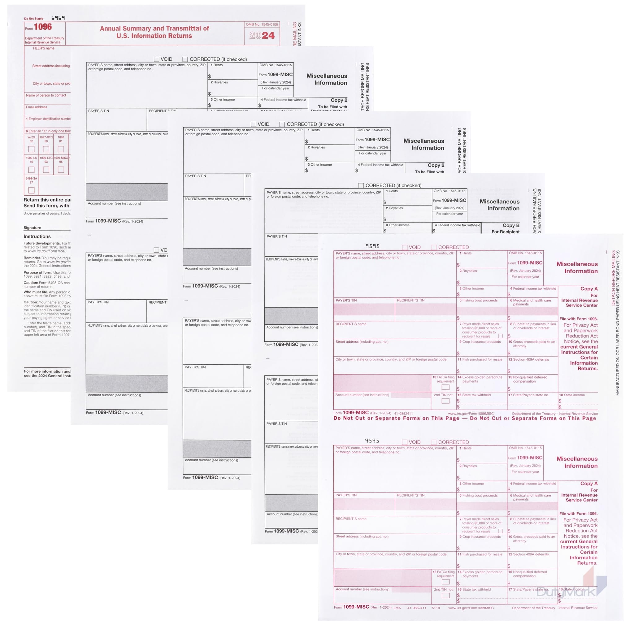 1099 Forms 2025 Free Printable Sheets