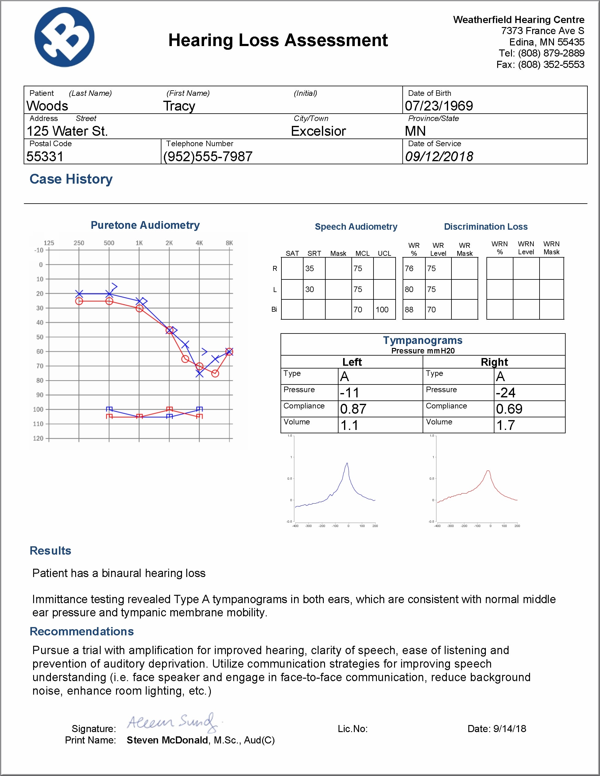 Audiology And Medical Report Writer Blueprint Solutions