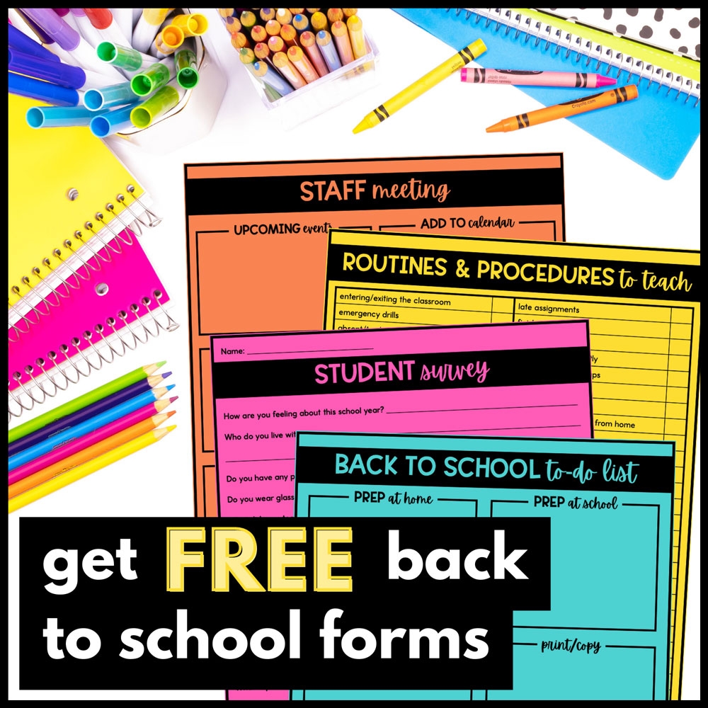 Back To School Forms Made Easy