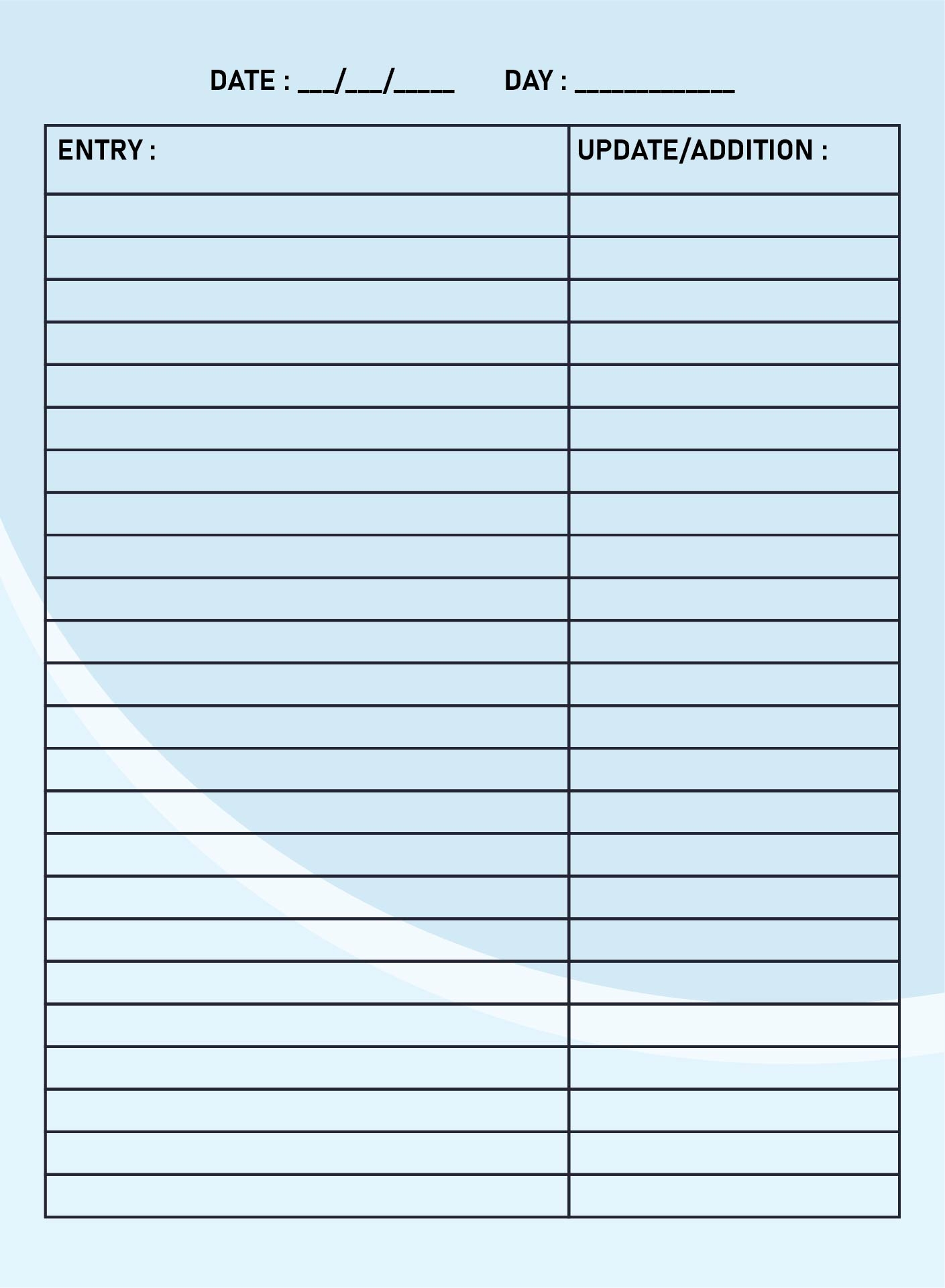 Free Printable Order Form