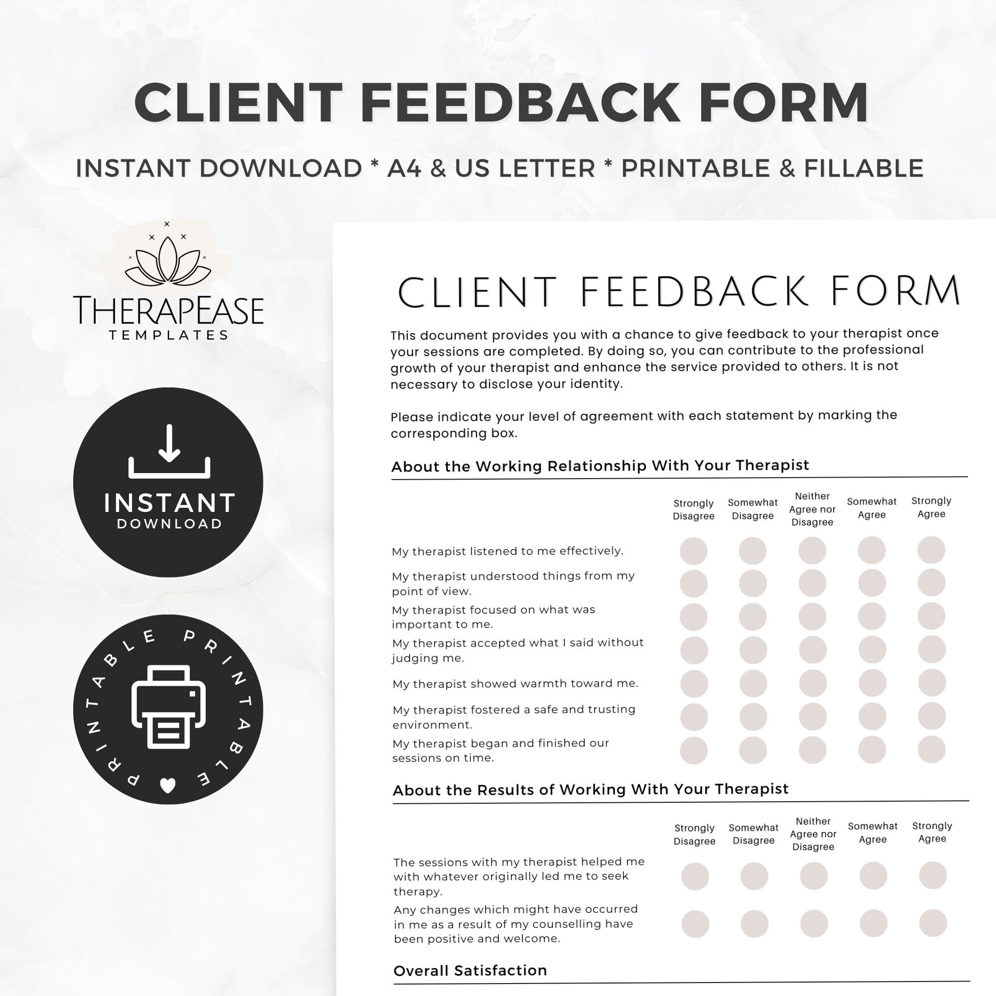 Free Printable Client Assessment Form