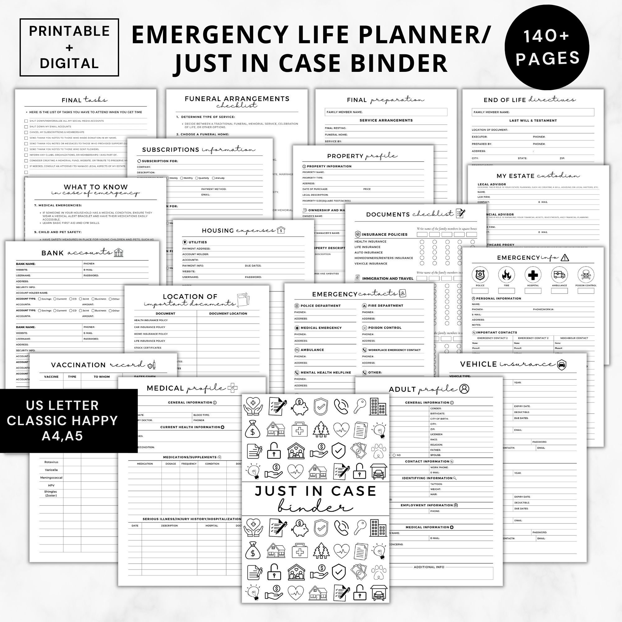 Template Free Printable File Of Life Forms