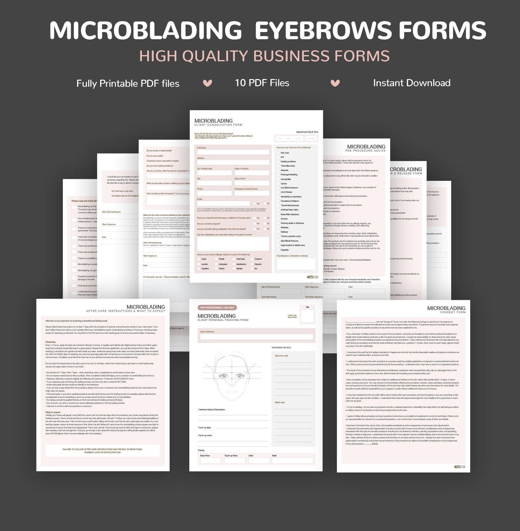 Free Printable Microblading Consent Form