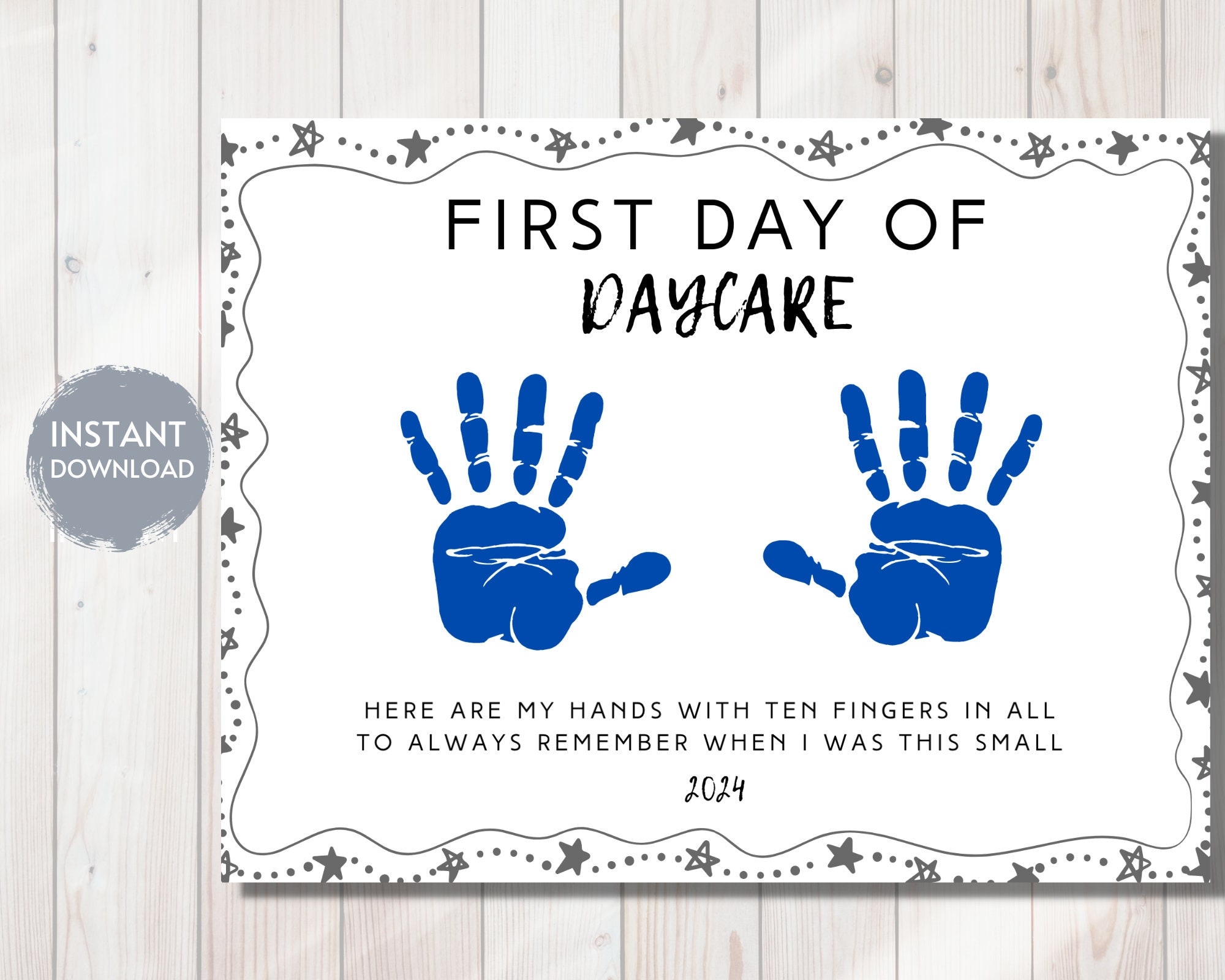 Free First Day Of Printable Blank Forms For Infants