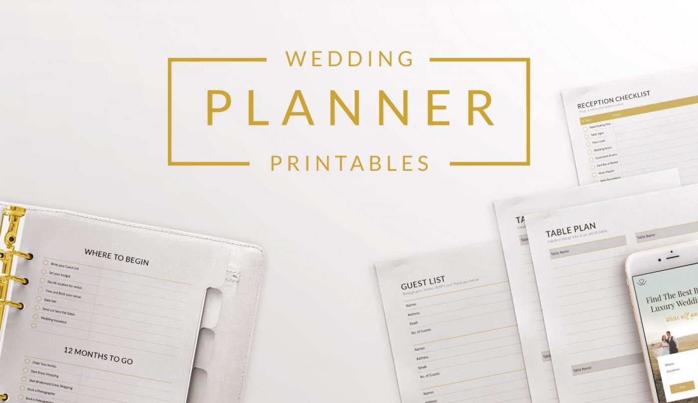 Free Printable Wedding Planner Forms