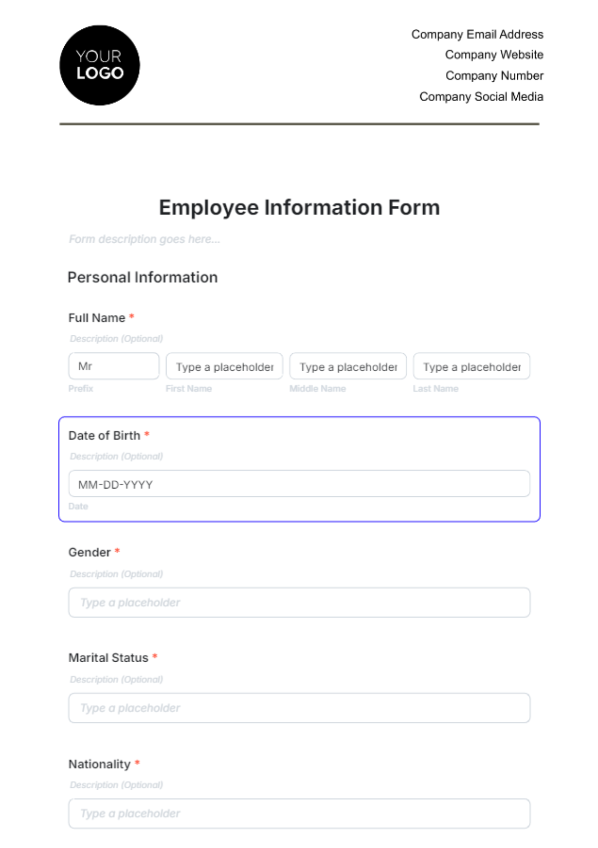 Free Annual Employee Benefits Enrollment Guide HR Template To Edit Online