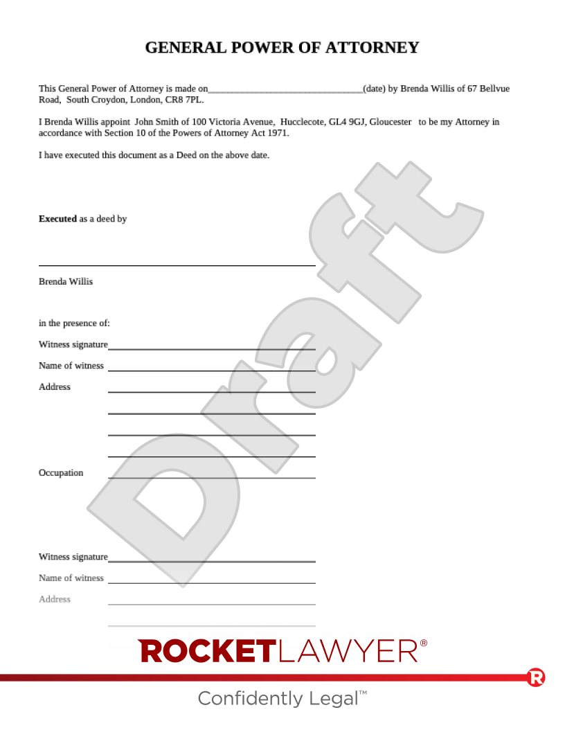 Free Blank Printable General Power Of Attorney Forms