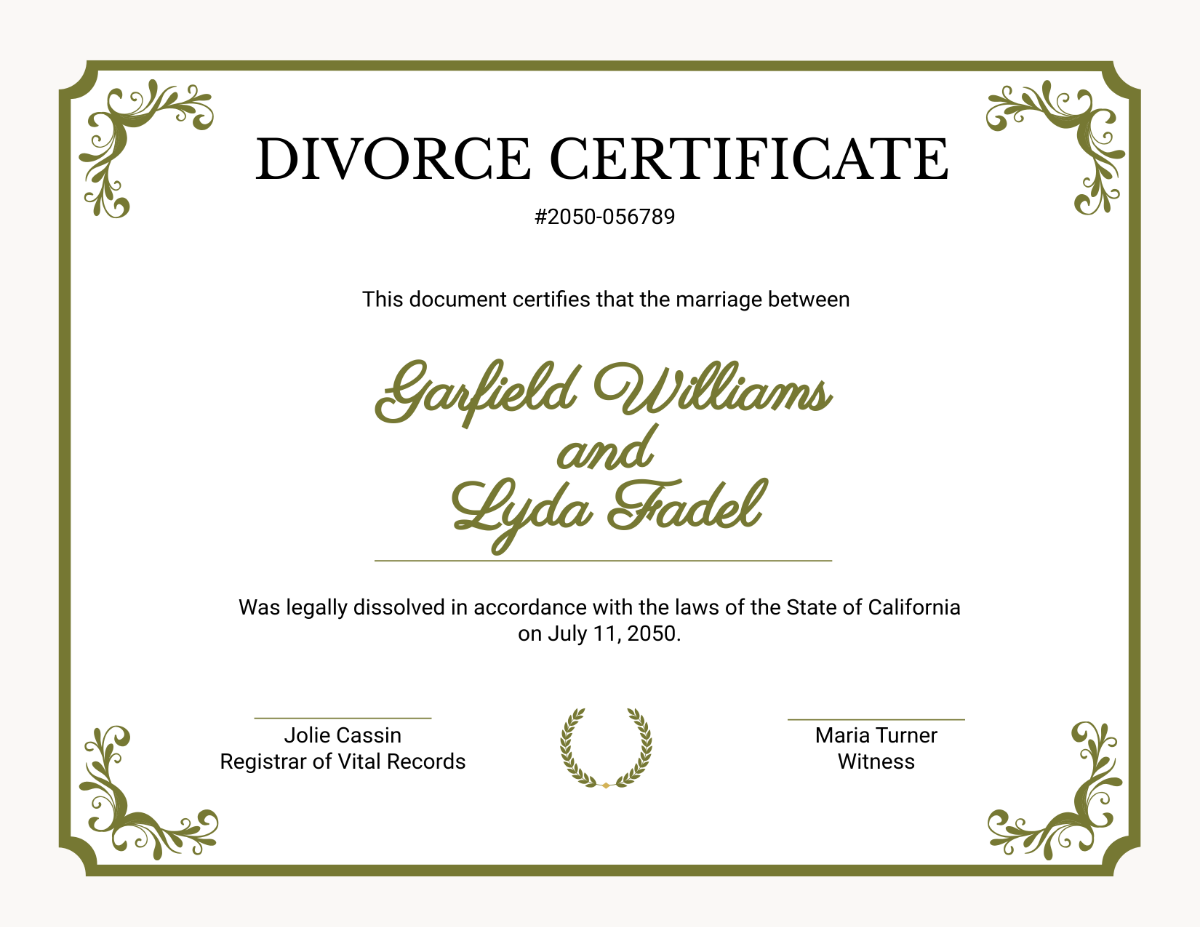 Free Printable Divorce Decree Forms