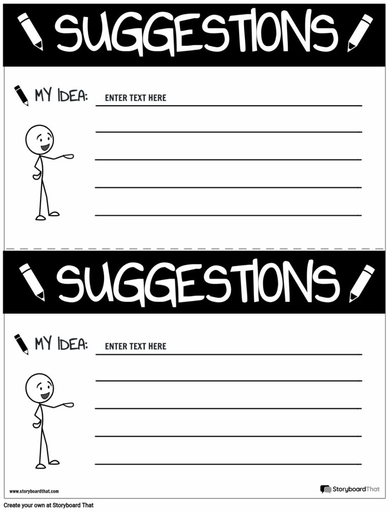 Free Suggestion Box Templates Ideas Forms U0026 Printable