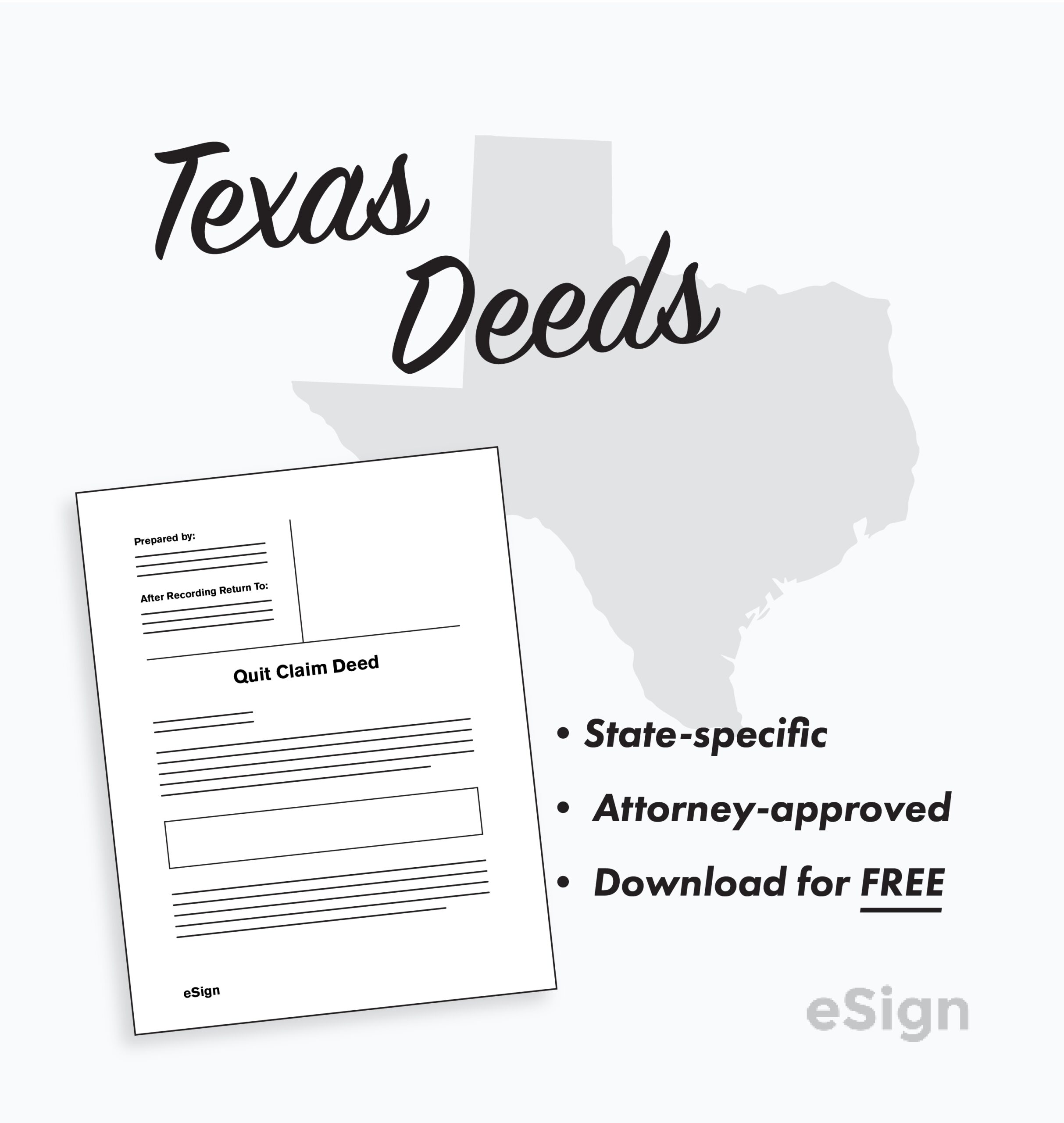Free Texas Deed Forms PDF Word