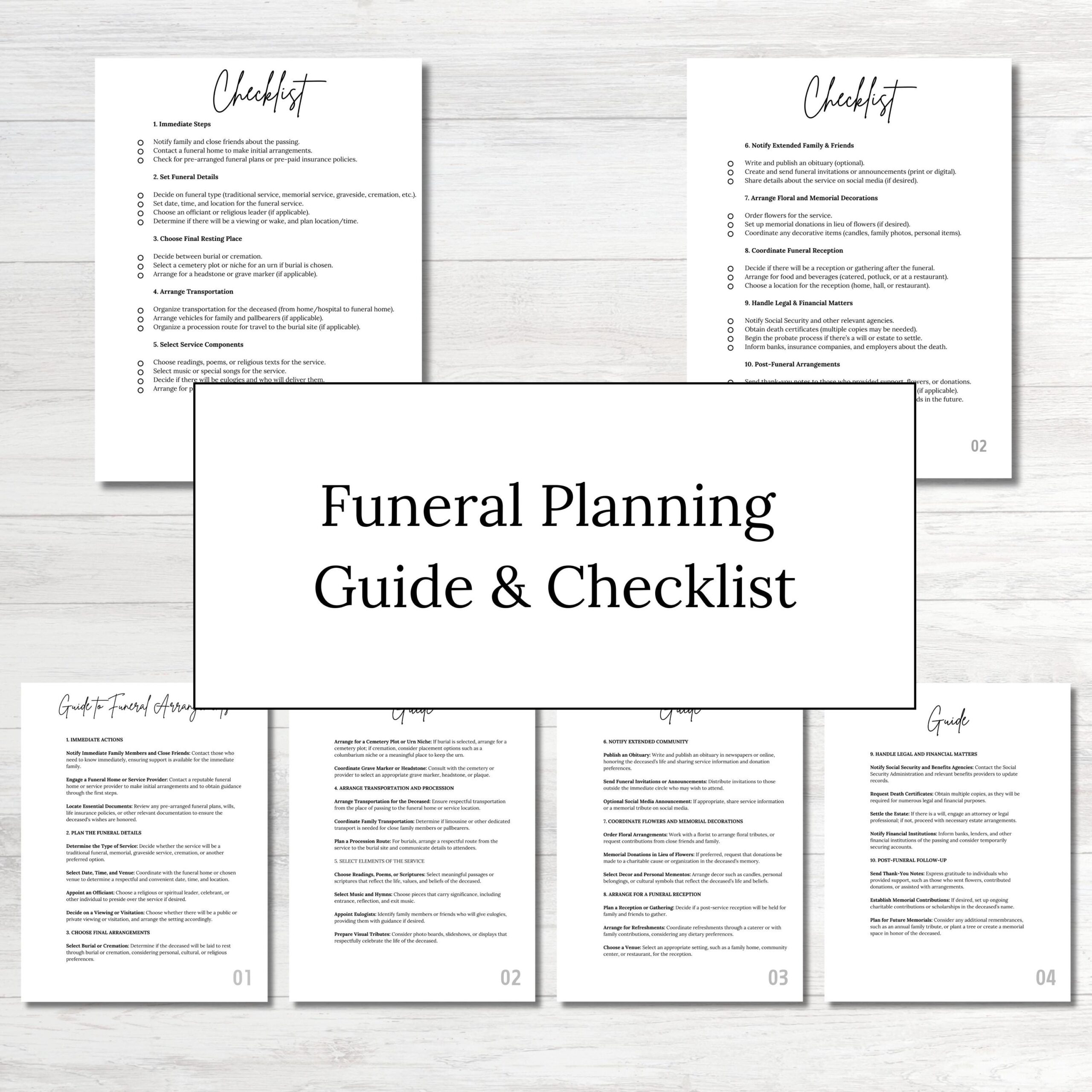Free Printable Funeral Planning Declaration Form