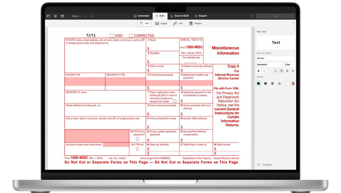 Free Printable 1099 R Form 2025