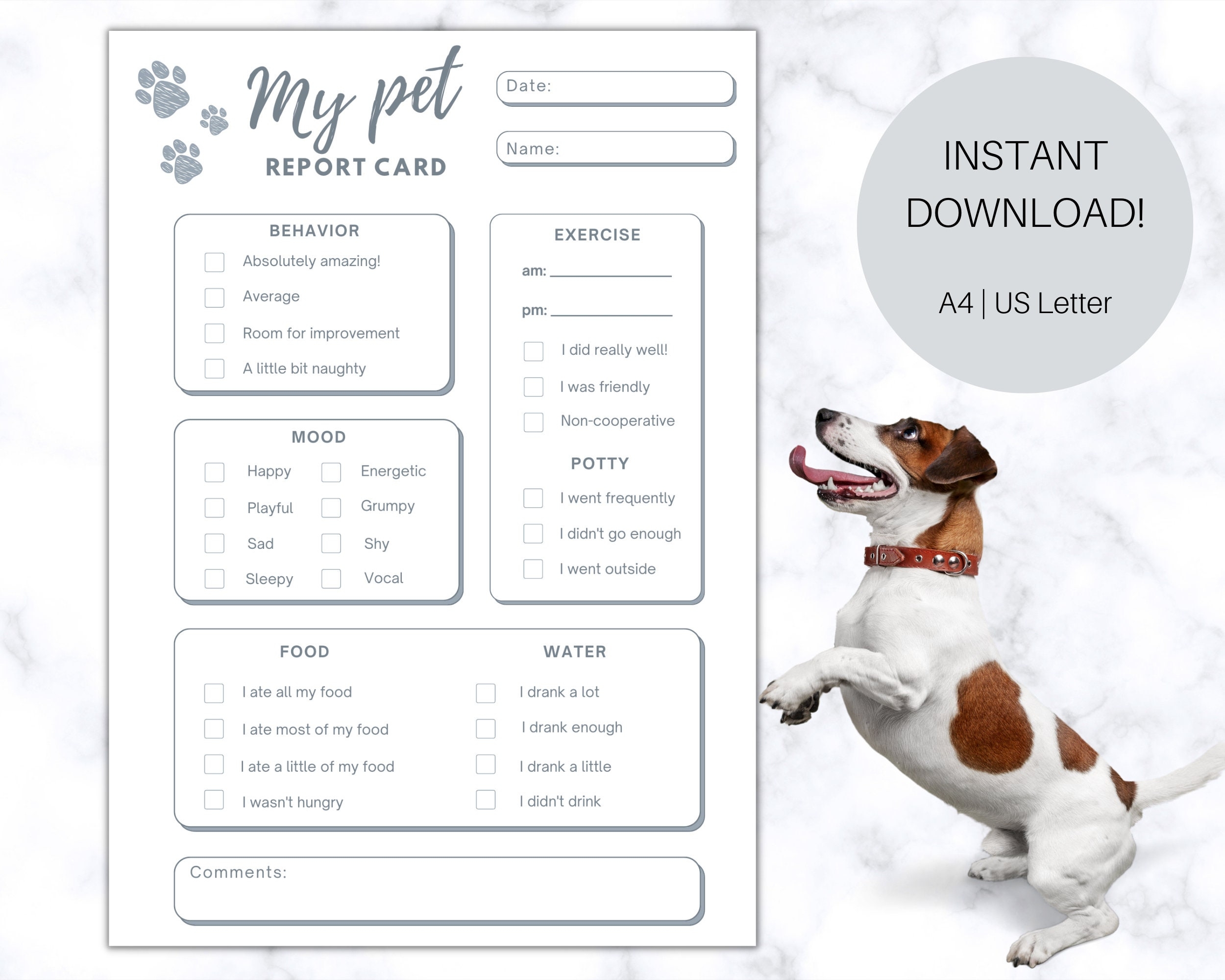 Free Printable Pet Sitting Forms