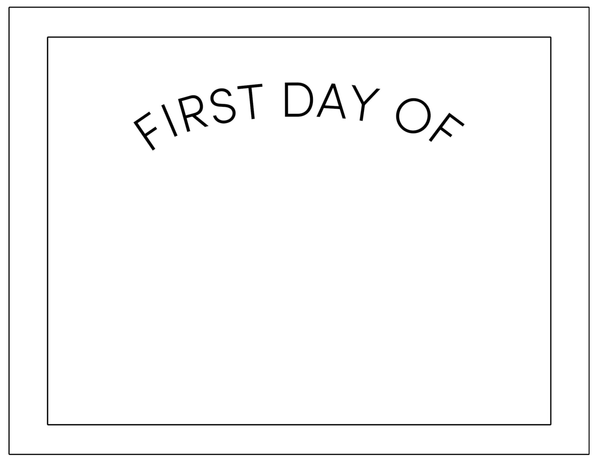 Printable First Day Of School Signs Paper Trail Design