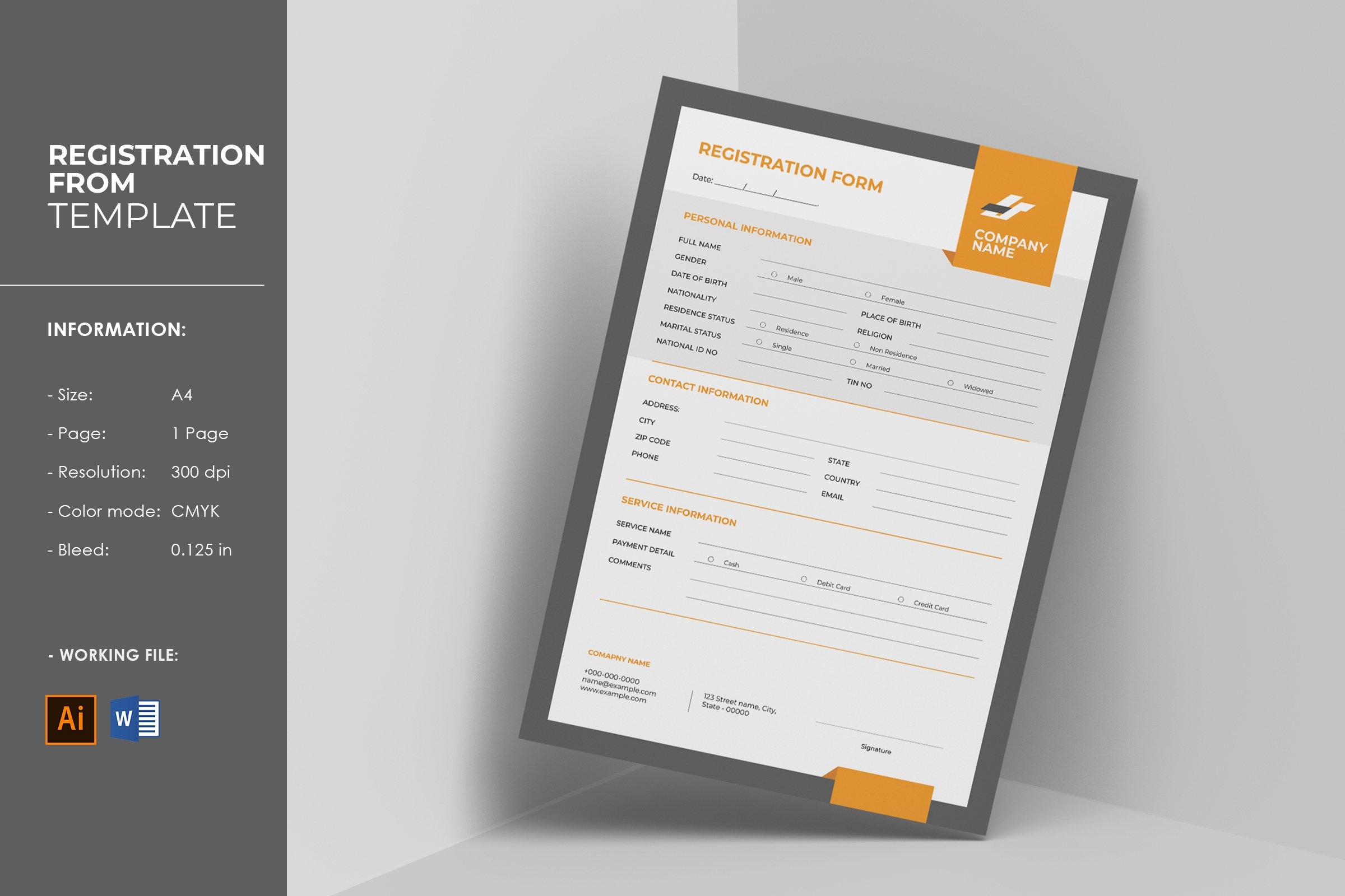 Printable Free Design Registration Form