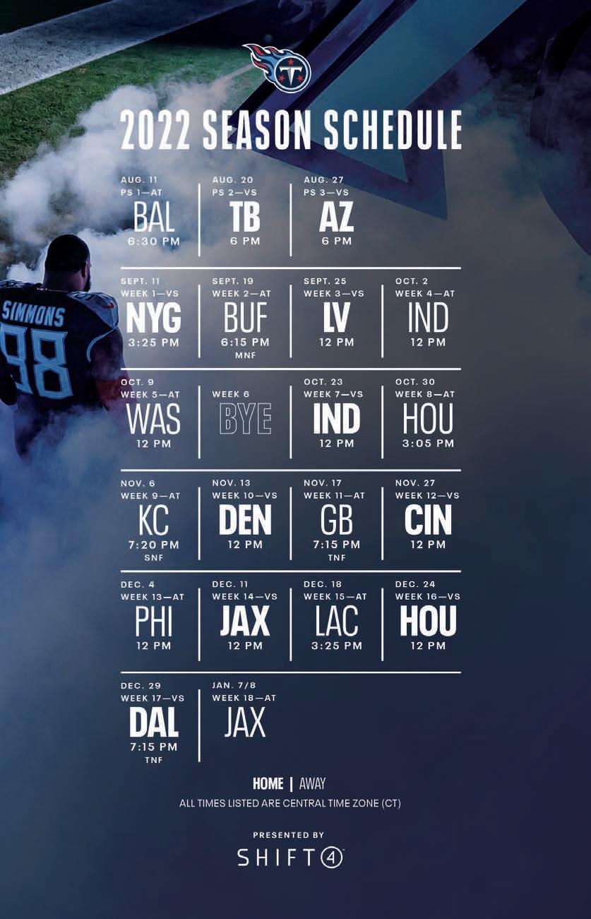 Week 14 2022 TITANS Vs JAGUARS By Tennessee Titans Issuu