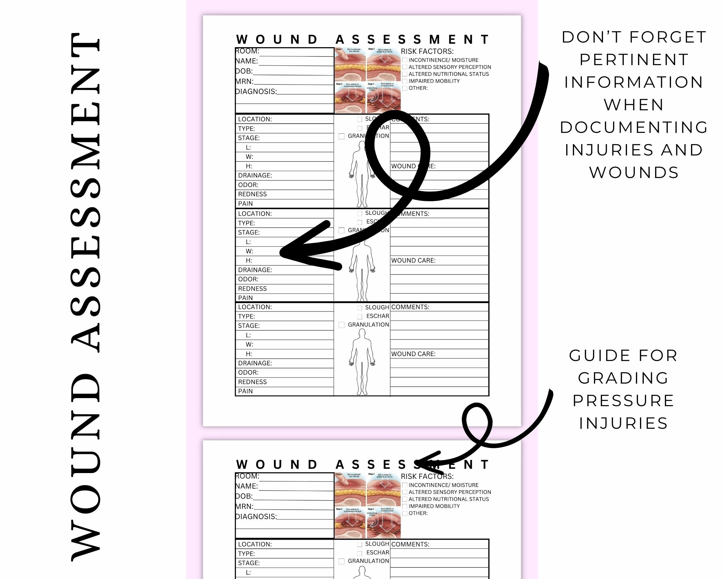 Free Printable Wound Assessment Form
